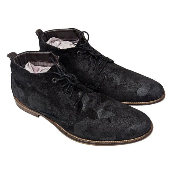 Steve Madden Other - STEVE MADDEN Commander Camo Leather Oxford 10 US Lace-Up High Top Ankle